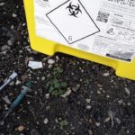 Conteneur de produits contaminés