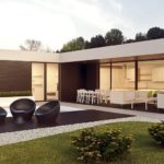 Maison individuelle après nettoyage et débarras